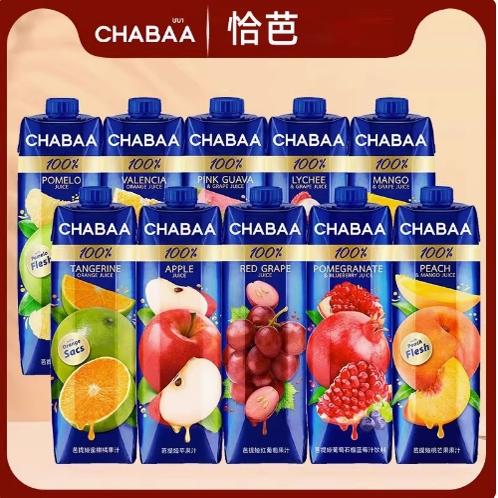 CHABAA恰芭进口100%纯果汁橙汁