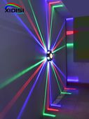 熙迪斯LED七彩激光镭射壁灯酒吧KTV夜店炫彩发光灯装 饰背景墙灯