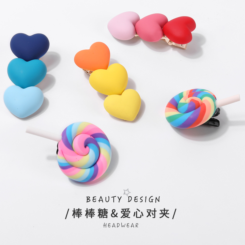 爱心发夹可爱日系小夹子头饰