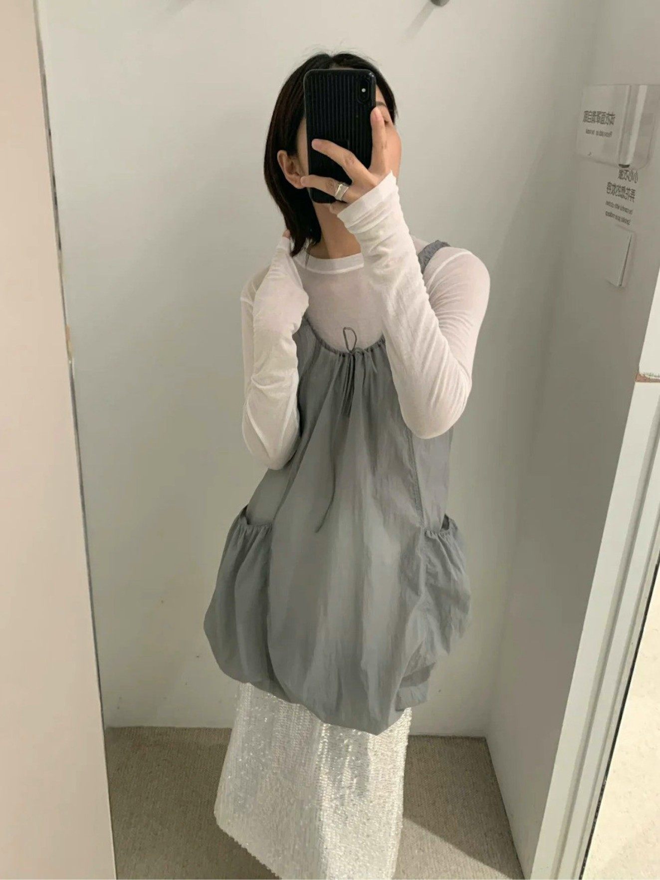 无袖纯色薄款吊带连衣裙女