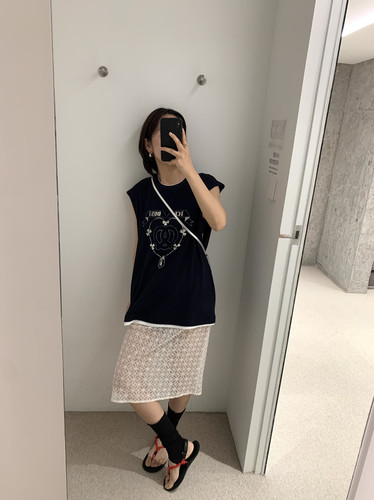 ETHOS中长款百搭直筒半身裙