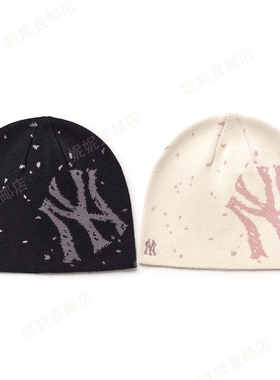 Ni妮韩国直邮25新款破碎撕裂大标经典针织帽冷帽3ABNB0256