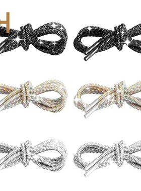 好看水钻圆管鞋带背胶钻管diy帽绳带配件满钻多彩水钻条装饰辅料