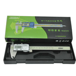TERMA特马数显卡尺0-200mm 电子游标卡尺200*0.01mm IP54防护数显