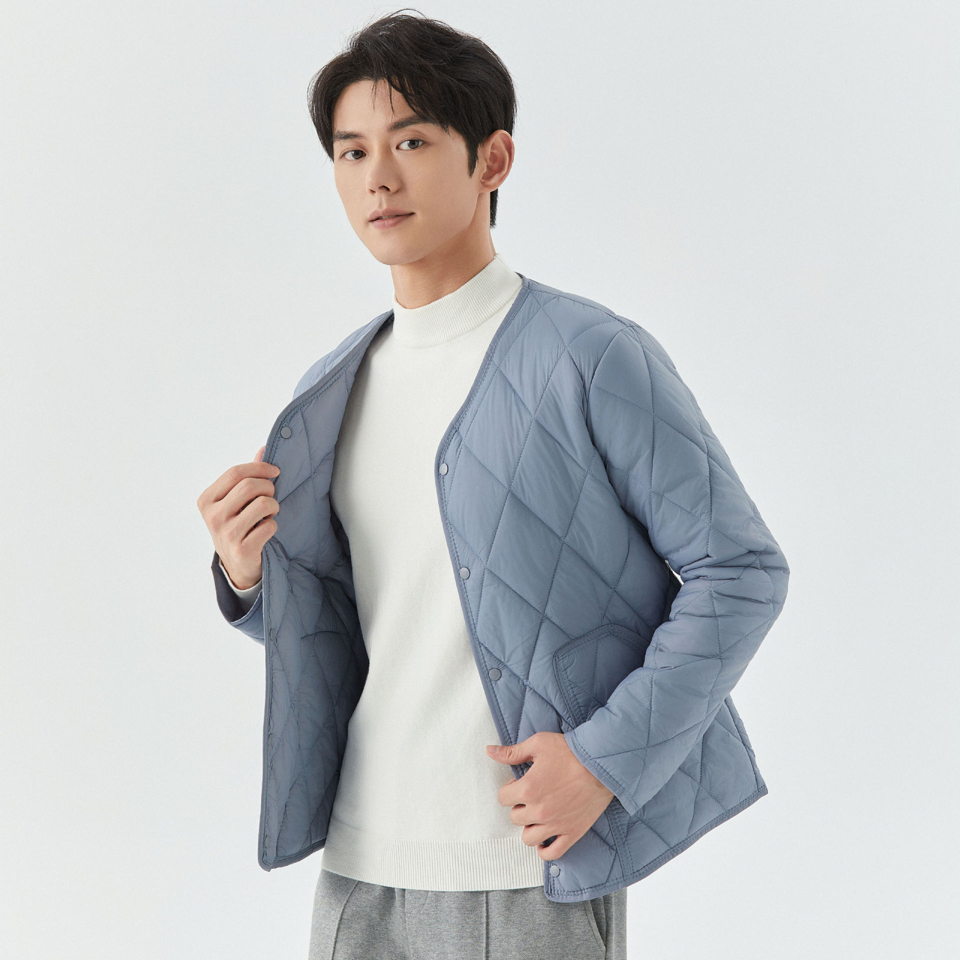 冬季男士轻薄短款棉服内胆保暖