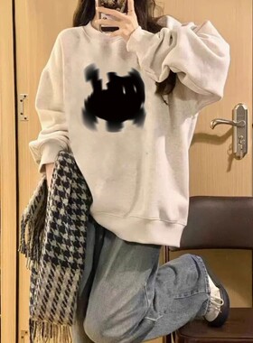 卫衣女秋冬宽松小个子复古外套