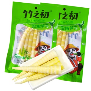 四川绵阳竹之初泡椒笋尖90克新鲜嫩笋脆爽开胃鲜辣可口开袋即食