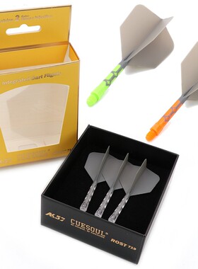 ROST T19飞镖尾翼双色镖叶耐用配件飞标一体固定尾巴标翼2BA通用