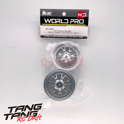 WW-0406MS RC-ART SSR Professor MS3 RC漂移轮毂 消光银色 6mm