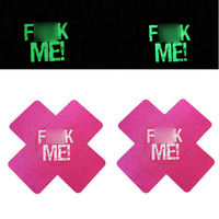 Sexy, breathable, luminous chest sticker, printed, disposable cross cat lip, anti-protrusion, anti-exposure, waterproof thumbnail 4