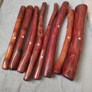 越南紫檀柳鬼脸随型把玩木棍千斤把防身长短棍按摩棒似海南黄花梨