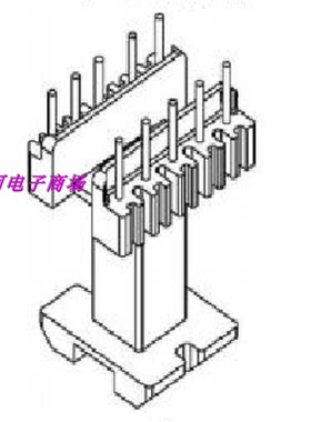 EEL19 EEL20高频电源变压器磁芯骨架立式5+5