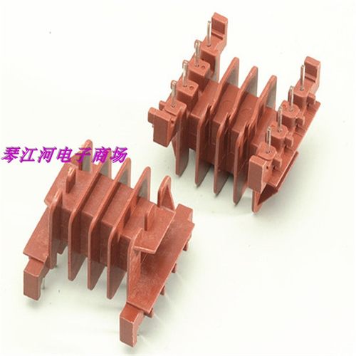 EF25磁芯骨架卧式四槽4+4针