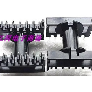 ETD29磁芯骨架卧式7+7针带方框-2904变压器磁芯 骨架环底座磁环白