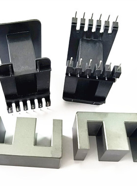 高频变压器EE4220磁芯骨架卧式6+6针L脚电木材质