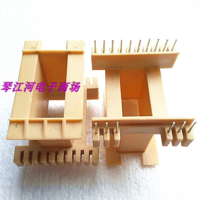 EE55BEE55-21变压器加宽骨架磁芯立式6+10脚 EE55双磁芯骨架