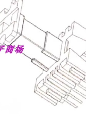 EEL16高频骨架磁芯Bobbin立式4+6带挡墙十套一包