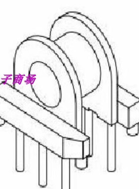 EP7变压器骨架磁芯EP7电源磁芯骨架单槽直插3+3脚