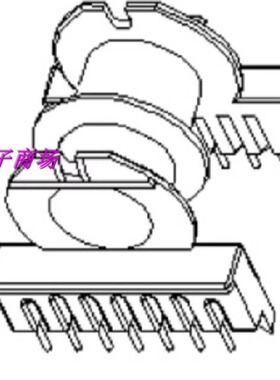 ER4215磁芯骨架卧式双槽8+8针