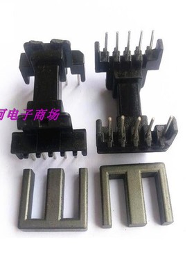 EEL19变压器磁芯骨架卧式5+5针带槽内带挡墙