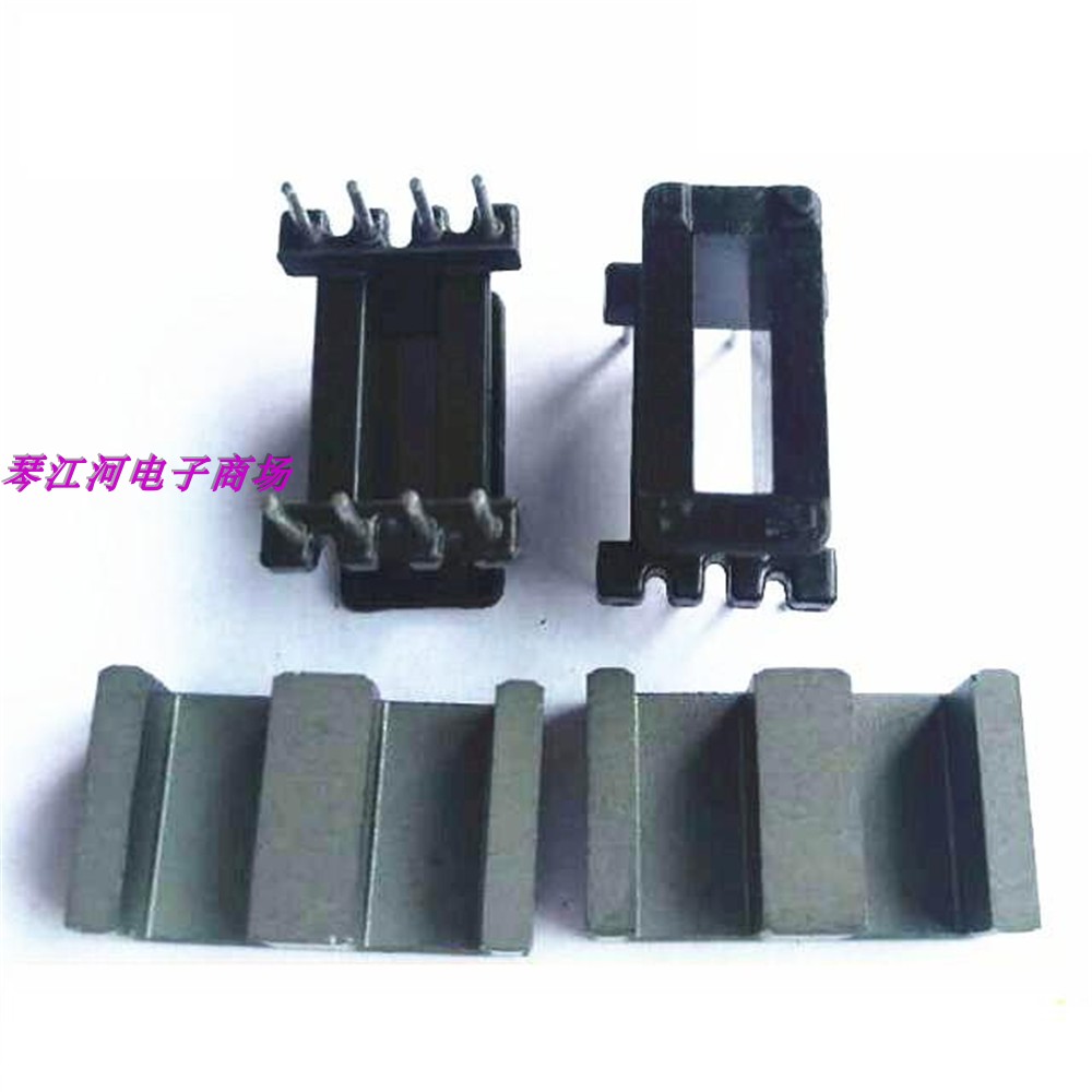 EE10高频变压器EE10EE10W加宽磁芯骨架立式4+4针