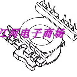 POT3019电源磁芯骨架立式6+6