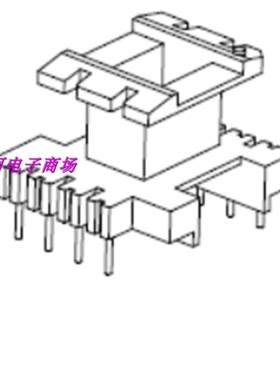 EE28高频变压器EE28EI28铁氧体磁芯骨架立式5+4