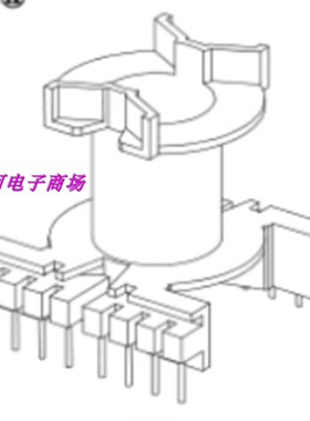 PQ3230立式电源变压器磁芯 8-8  磁芯骨架 变压器骨架 电木骨架磁