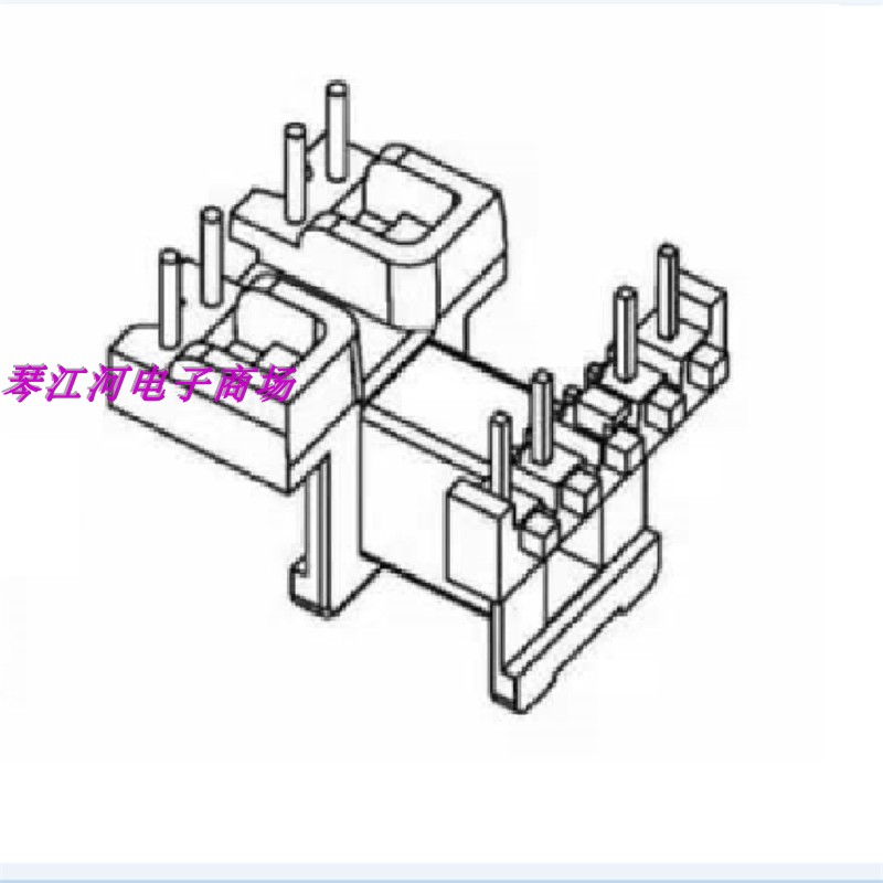 EE16变压器磁芯骨架卧式5+4骨架