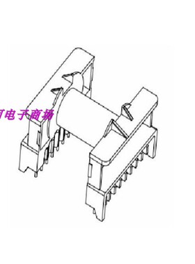 ETD44骨架电源变压器磁芯骨架卧式9+9 -4402 电源磁芯骨架