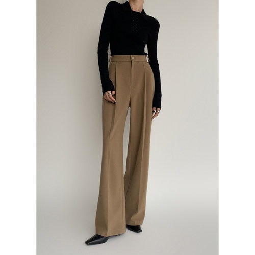 高腰显瘦长款辛间阔腿裤