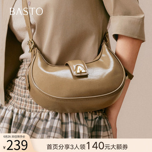 腋下包时尚 商场同款 复古潮流斜挎包女TY023CX5 新款 百思图2025秋季