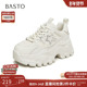 新款 时尚 户外运动休闲老爹鞋 百思图春季 厚底女休闲鞋 FD129AM4