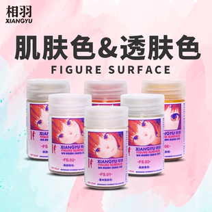 相羽 高达模型军模GK手办RC赛车模型上色颜料漆 肌肤色透明系列
