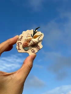 【老奶奶DIY手作坊】原创手作平潭文创海贝粘土冰箱贴