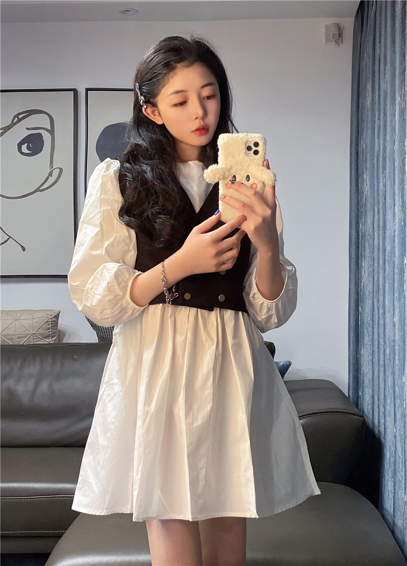 Real shot real price Korean design dares to show thin short Suit Vest + dress suit