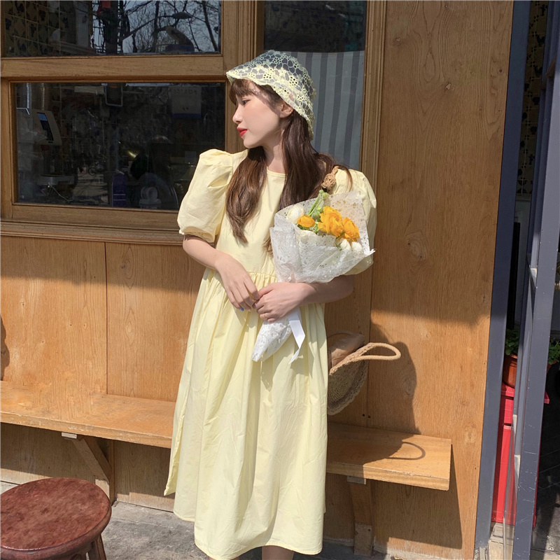 Real price Korean loose dress + Lace hat