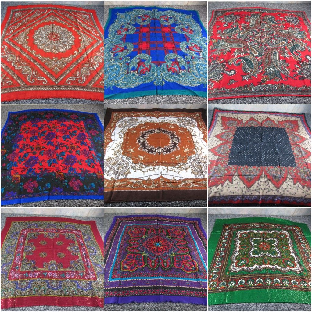 英伦巴洛克大方羊毛丝巾披肩 图腾男女复古潮流四方羊毛围巾 O|ruв категории Аксессуары, шарф/шарф/шаль - от Buy2taobao.com для оказания профессиональной услуги покупки агента Taobao