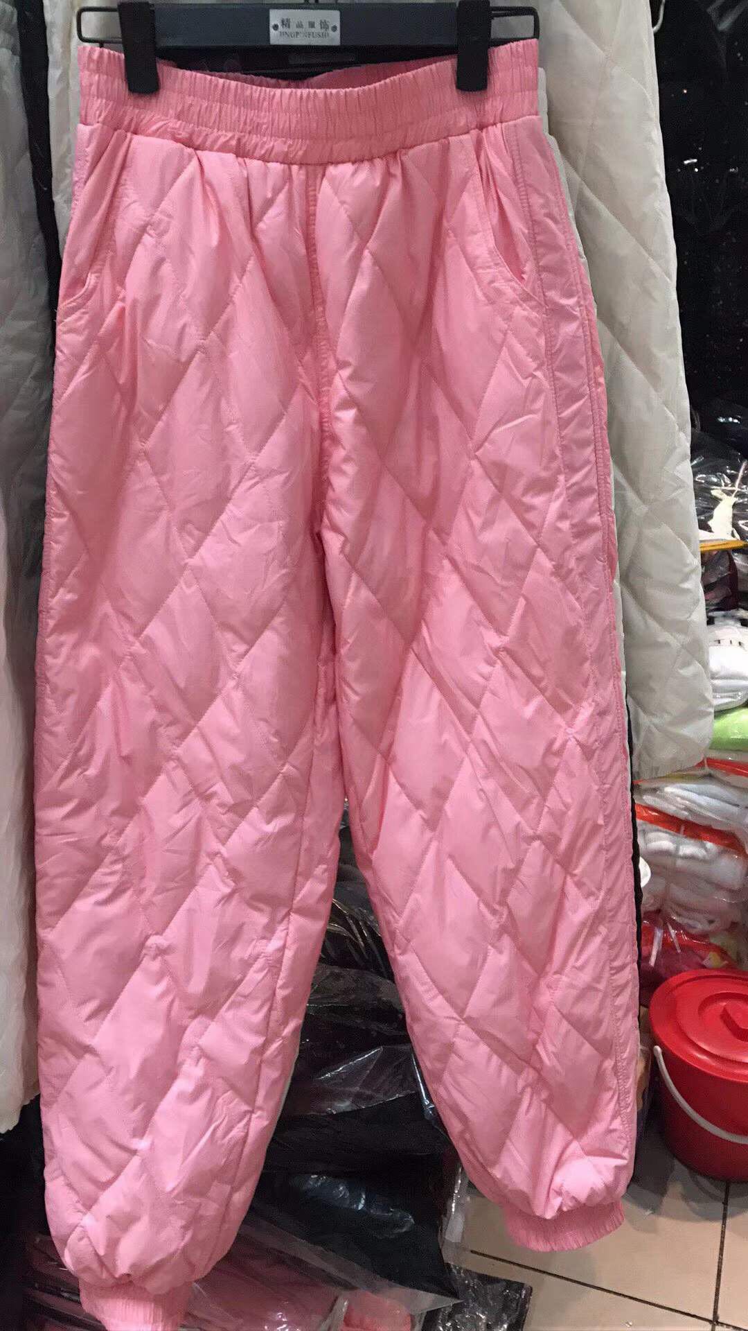 欧洲站宽松显瘦百搭风东北羽绒裤