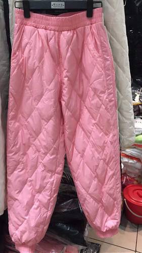 欧洲站宽松显瘦百搭风东北羽绒裤