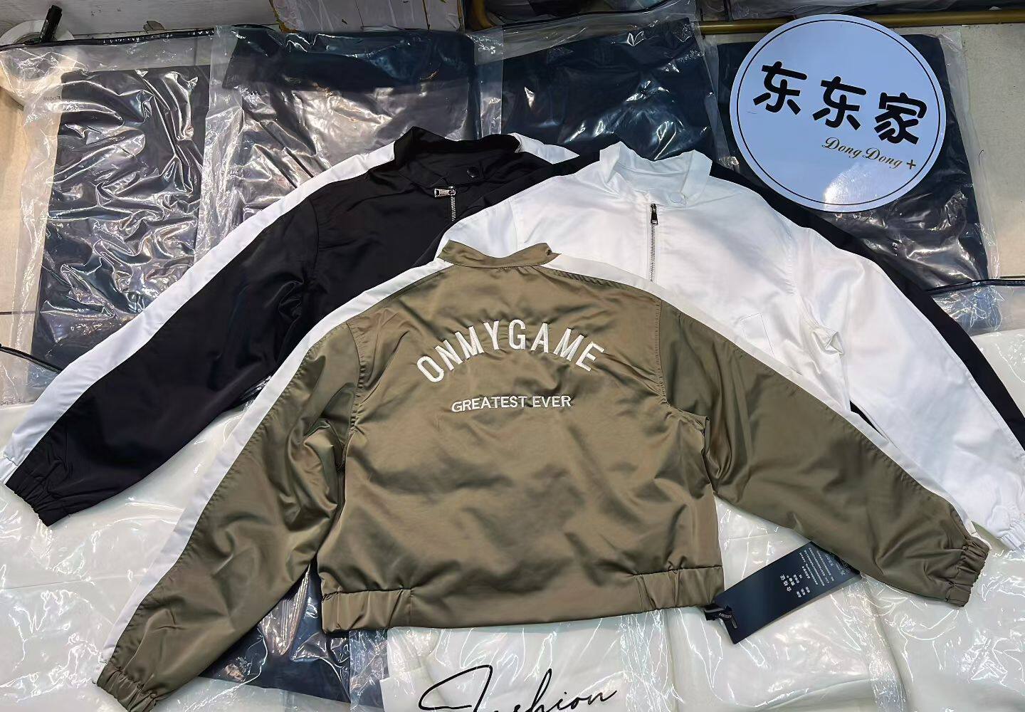 欧洲站2026刺绣酷飒风立领短款女小个子高级感拉链夹克外套棒球服