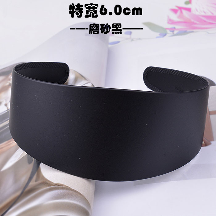 不勒头黑色宽发箍女2026新款夏季洋气时尚宽边塑料亮面高级感头箍