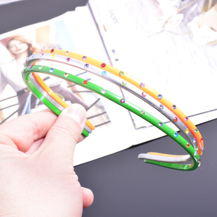 带钻细发箍2025新款颜色外出高级头箍简约女款亚克力洗脸水钻头箍