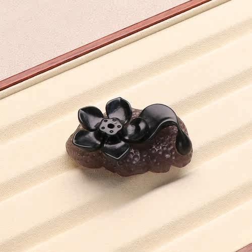 天然紫绿玛瑙创意中式便携香座