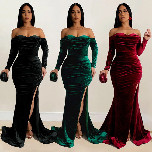 Fashion women's skirt slit evening dress party dress eBay