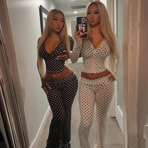 Women's 2026 new fashion sexy top and pants two-piece set