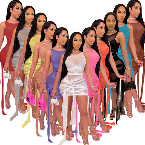 2026 New Women fashion sexy Dress grenadine Nightclub skirt