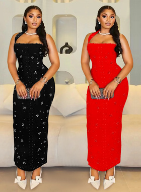 Fashion women's strapless Hot Drill form-fitting hip dress