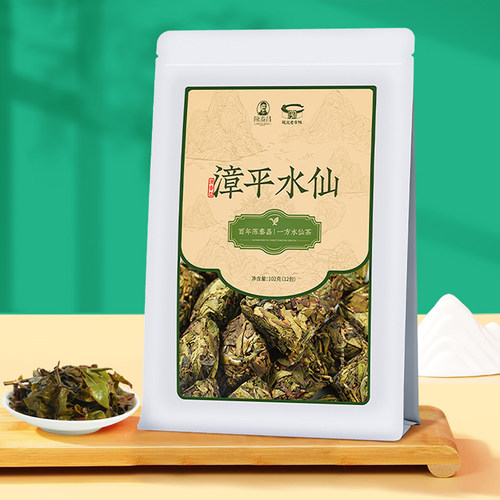 【秒杀】狮峰×陈泰昌清香型福建漳平水仙茶乌龙茶叶袋装102g自饮