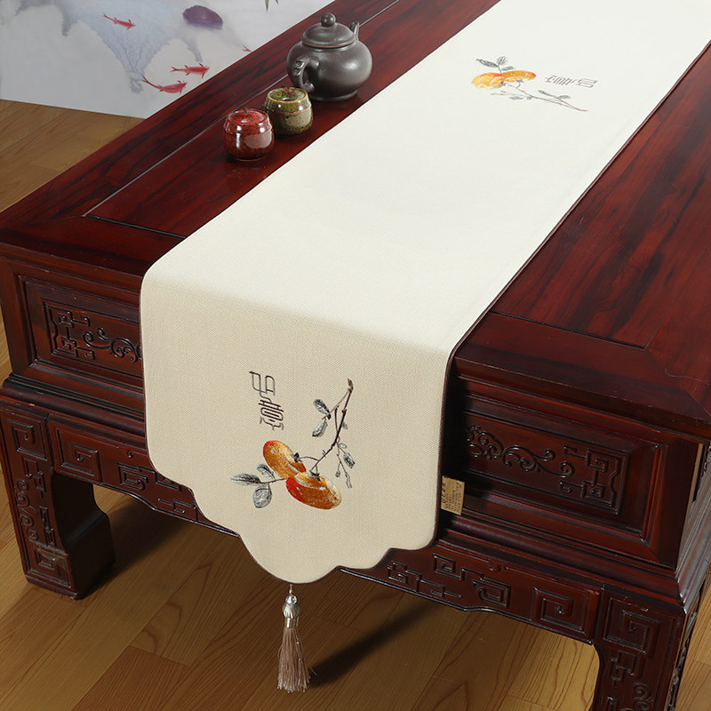 中式禅意桌旗茶旗茶桌垫布茶几旗长条茶席电视柜盖布床尾巾可定制,居家布艺,桌旗,淘宝优惠券,粉丝福利购,淘宝优惠卷
